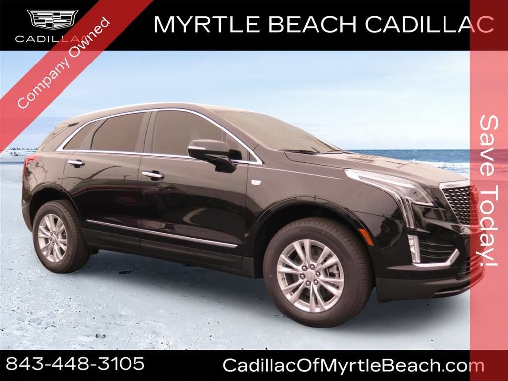 2026 Cadillac XT5 Luxury in Stellar Black Metallic — front three-quarter view