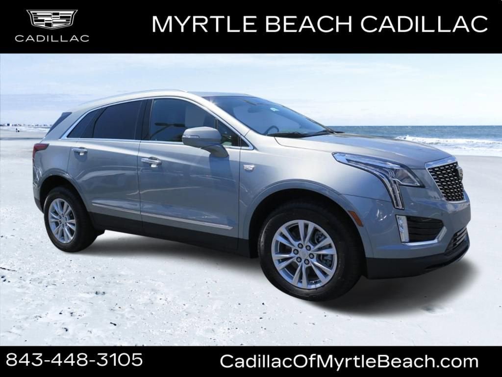2026 Cadillac XT5 Luxury in Argent Silver Metallic — front three-quarter view