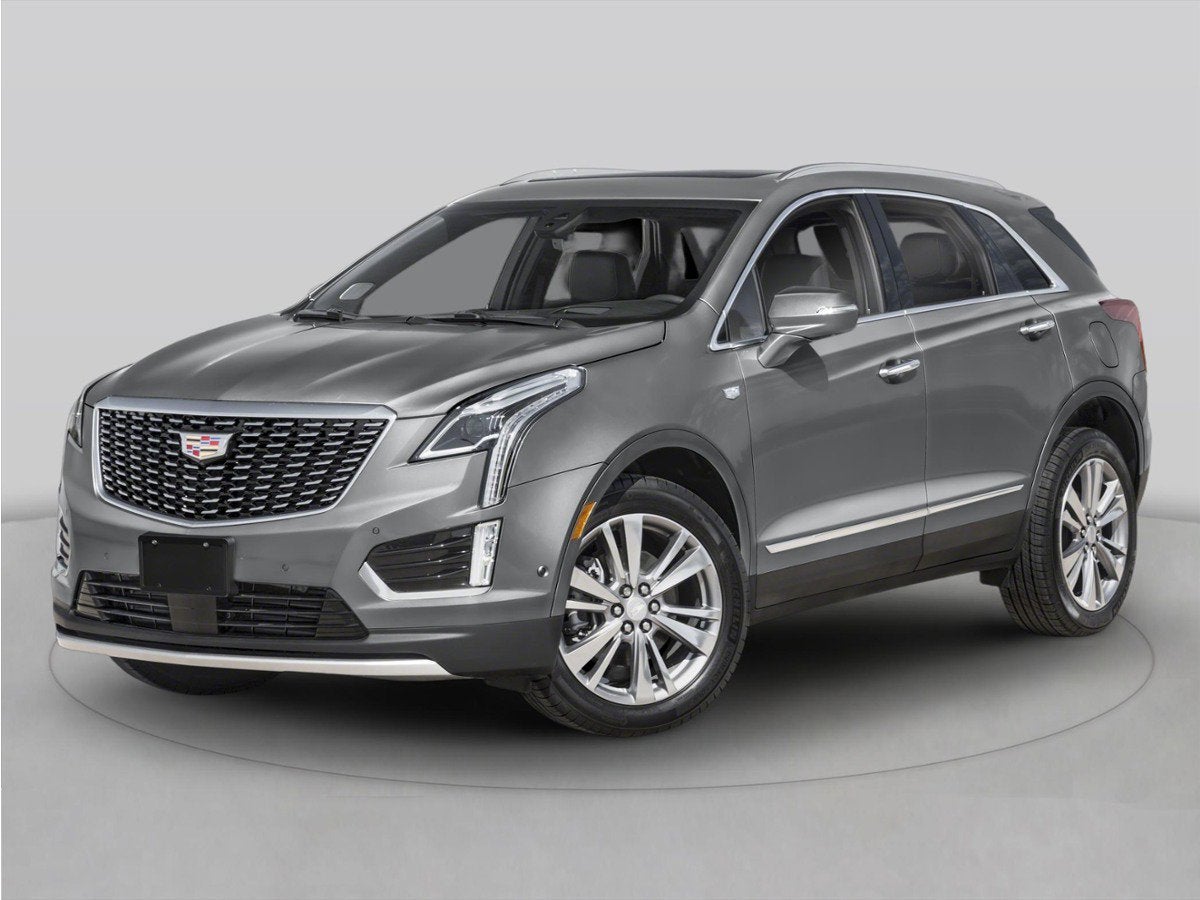 2026 Cadillac XT5 Premium Luxury in Argent Silver Metallic — front three-quarter view